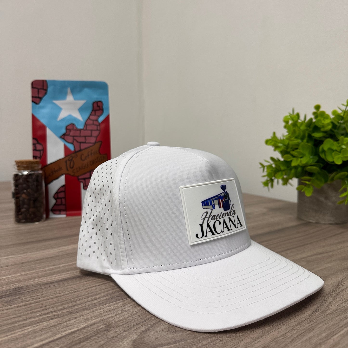 Hacienda Jácana White Logo Cap