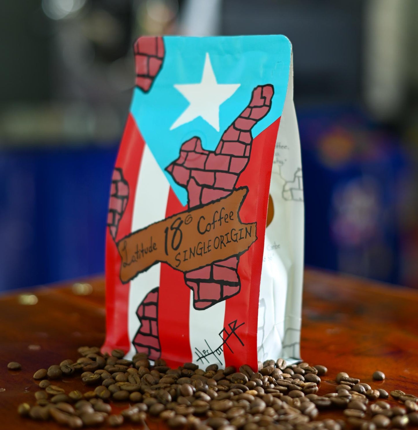 Bolsa de café Latitude 18 de 10 oz