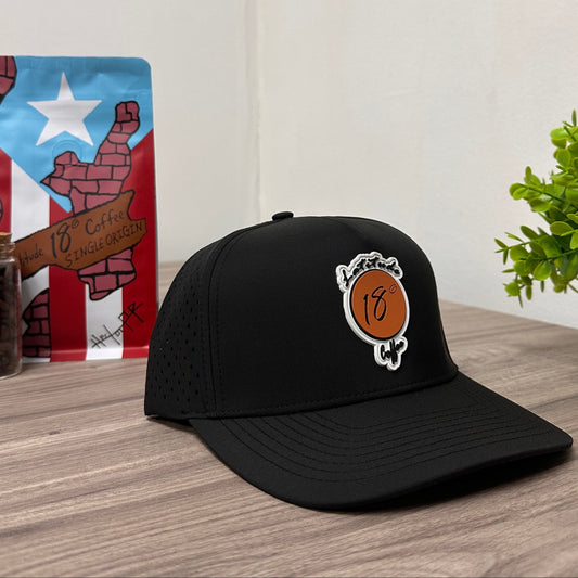 Latitude 18 Black Logo Cap