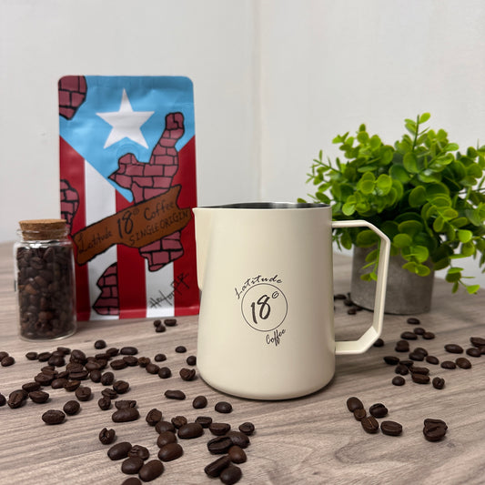 Latitude 18 White Coffee Pitcher